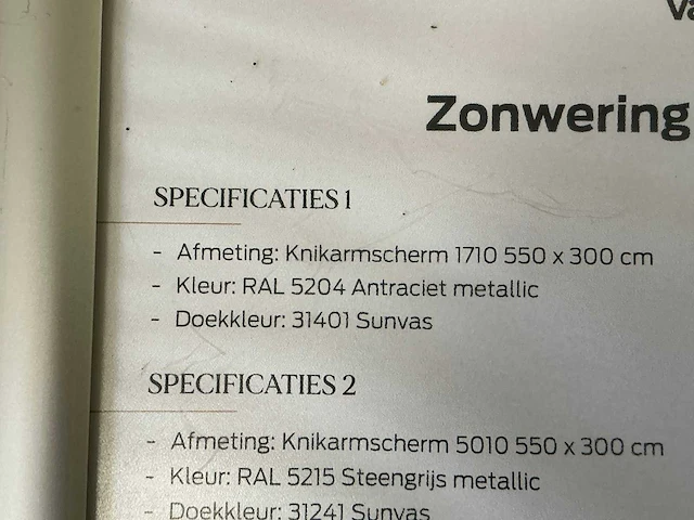 Markilux mx 1710 knikarm zonnescherm - afbeelding 5 van  6
