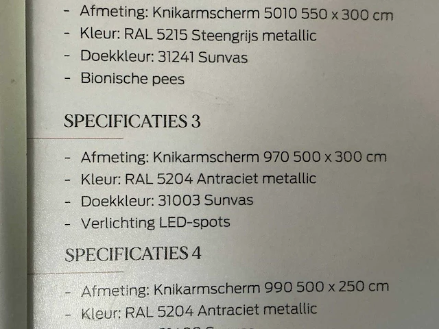 Markilux mx 970 knikarm zonnescherm - afbeelding 6 van  7