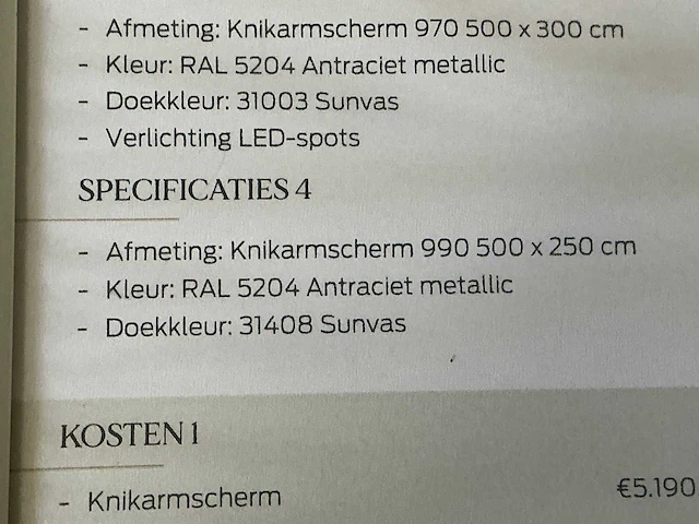 Markilux mx 990 knikarm zonnescherm - afbeelding 6 van  7