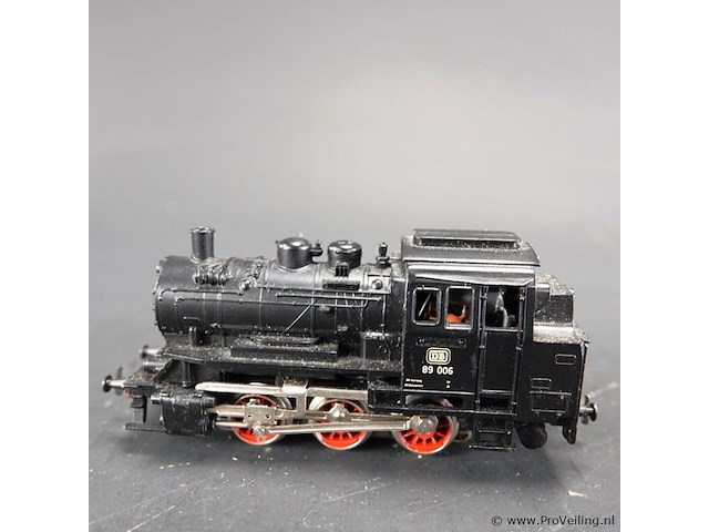 Märklin 3000 h0 tenderstoomlocomotief van de duitse spoorwegen (db), type br 89 (bedrijfsnummer 89 006) - afbeelding 2 van  6