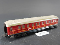 Märklin h0 346/3 schlafwagen (slaaprijtuig) van de dsg uit de jaren 50, uitgevoerd als klassieke blikken 'schürzenwagen' - afbeelding 1 van  5