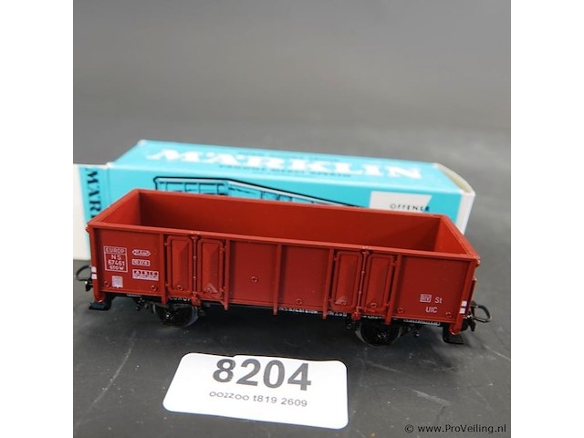 Märklin open goederenwagon (hogeboordwagon) van de nederlandse spoorwegen (ns) - afbeelding 2 van  3