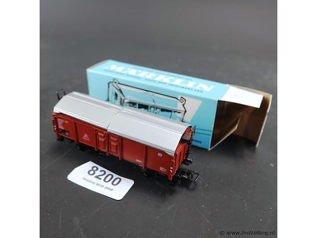 Märklin schuifdakwagon van het type kmmks 51 van de duitse spoorwegen (db) - afbeelding 1 van  2