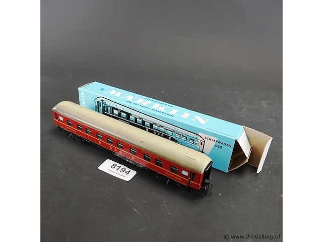 Märklin slaaprijtuig (wlabüm 33) van de duitse spoorwegmaatschappij dsg uit tijdperk iii/iv - afbeelding 1 van  3