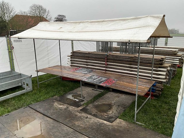 Marktkraam 4 meter (16x) - afbeelding 1 van  6
