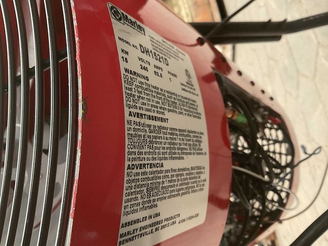 Marley dh1521d hetelucht blower - afbeelding 6 van  7
