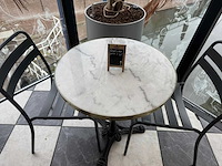 Marmeren bistrotafel (2x) - afbeelding 2 van  4