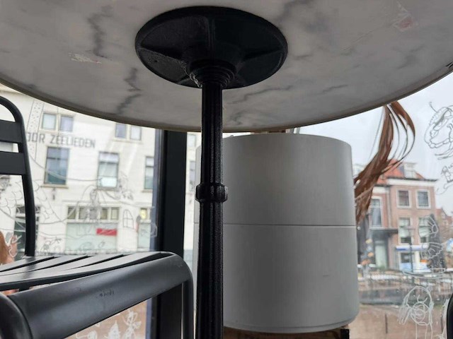 Marmeren bistrotafel (2x) - afbeelding 4 van  4