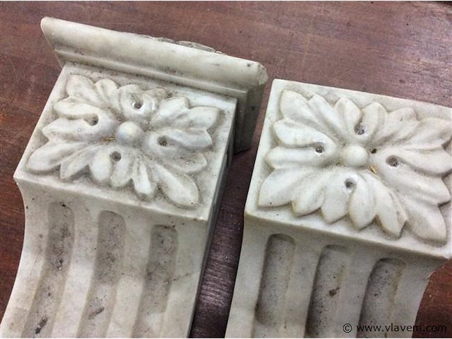 Marmeren console 2stuks - afbeelding 2 van  4