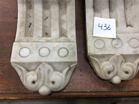 Marmeren console 2stuks - afbeelding 3 van  4