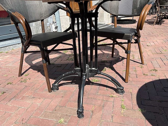 Marmeren terrastafel ø 80 cm (5x) - afbeelding 5 van  6