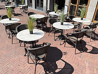 Marmeren terrastafel ø 80 cm (6x) - afbeelding 1 van  2