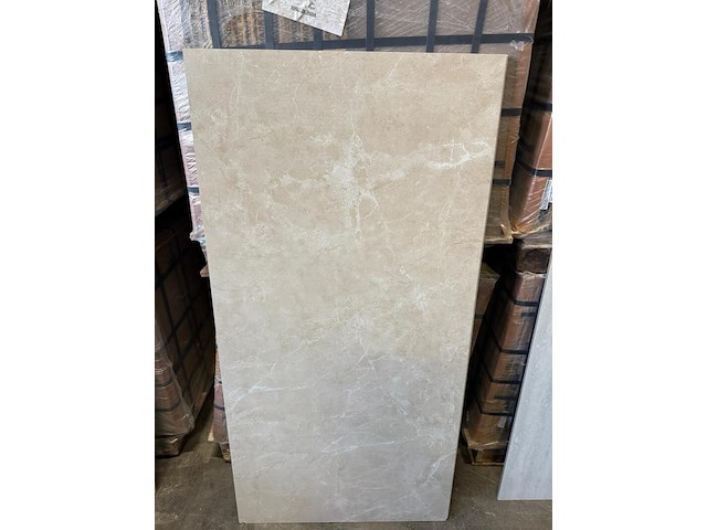 Marmerlook beige tegel 60x120 48,96 m2 - afbeelding 1 van  6