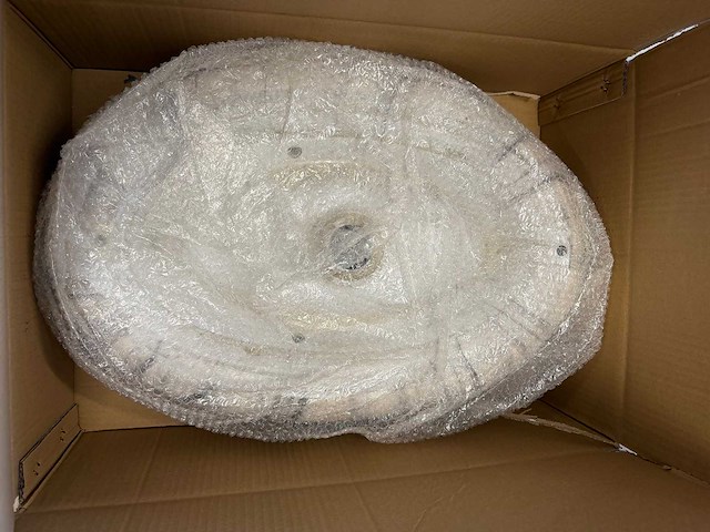Marmerlook opbouw waskom ovaal | 595x420x160 - afbeelding 4 van  4