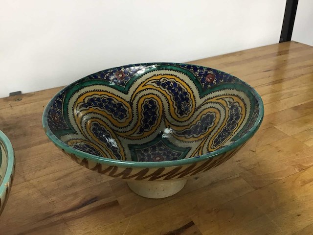 Marokkaanse polychrome kom - crockery (2x) - afbeelding 3 van  7