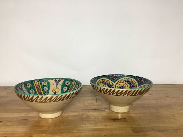 Marokkaanse polychrome kom - crockery (2x) - afbeelding 1 van  5