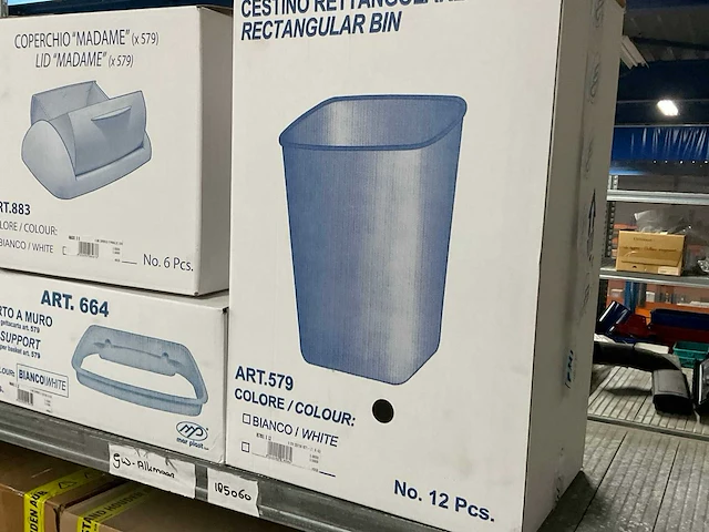 Marplast 579 afvalemmer 8ltr (9x) - afbeelding 2 van  4