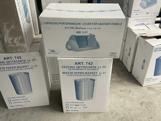 Marplast 742 afvalemmer 23ltr (36x) - afbeelding 2 van  3