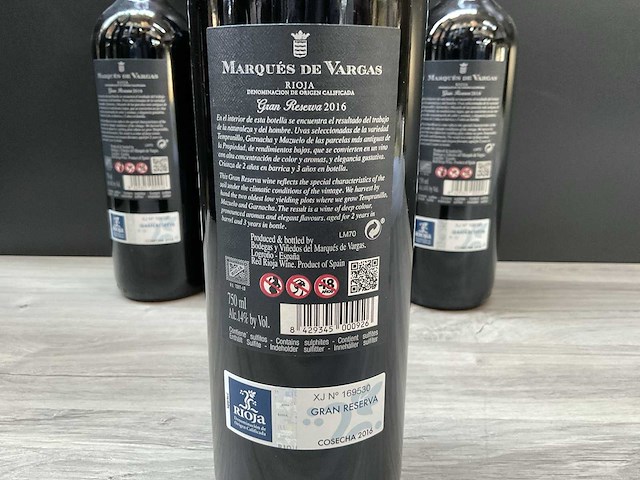 Marques de vargas gran reserva 2016 (4x) - afbeelding 3 van  3
