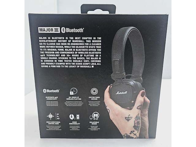 Marshall major iii bluetooth koptelefoon - afbeelding 3 van  6