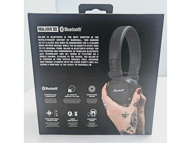 Marshall major iii bluetooth koptelefoon - afbeelding 5 van  6