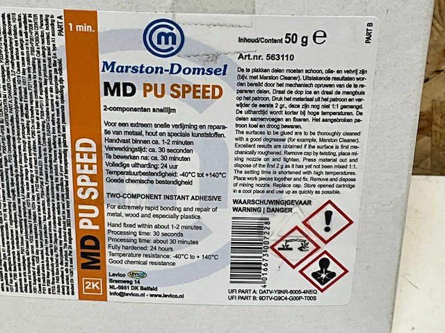 Marston-domsel md pu speed 2 componenten snellijm (12x) - afbeelding 3 van  3