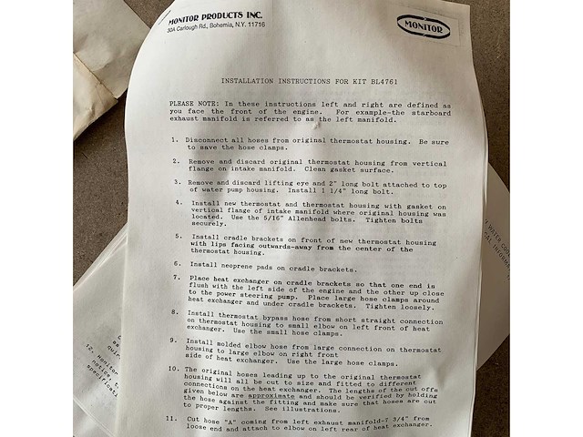 Martec omc cobra v8 sea water heat exchanger - 901-1415 - afbeelding 2 van  8