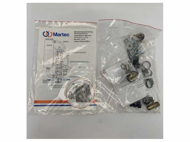 Martec sea water heat exchanger for volvo penta md5 fenix engine - 901-1005 - afbeelding 5 van  6