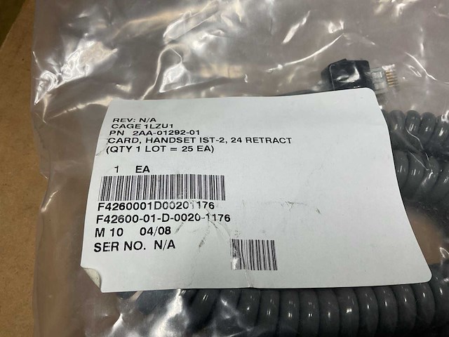 Martek cord handset part (50x) - afbeelding 2 van  2