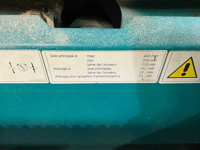 Martin - 2010 - t 60 - formaatcirkelzaagmachine - afbeelding 9 van  9