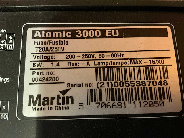 Martin - atomic 3000 - various light equipment - afbeelding 6 van  6