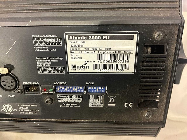Martin - atomic 3000 eu - stroboscoop (4x) - afbeelding 4 van  5