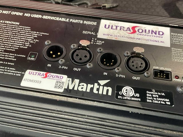 Martin atomic 3000 dmx stroboscoop (3x) - afbeelding 4 van  5