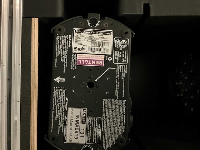 Martin aura xb led wash light in flightcase (4x) - afbeelding 2 van  8