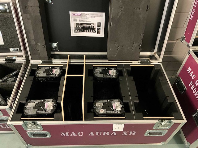 Martin aura xb led wash light in flightcase (4x) - afbeelding 5 van  8