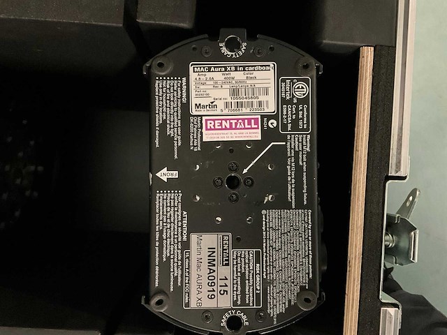 Martin aura xb led wash light in flightcase (4x) - afbeelding 6 van  8