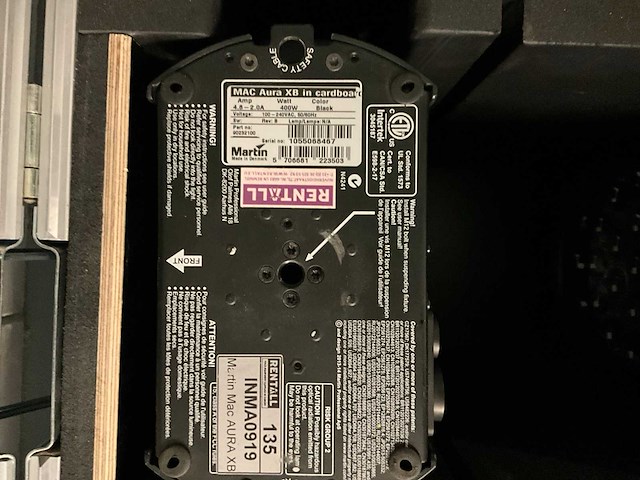 Martin aura xb led wash light in flightcase (4x) - afbeelding 7 van  8