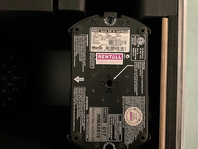 Martin aura xb led wash light in flightcase (4x) - afbeelding 8 van  8