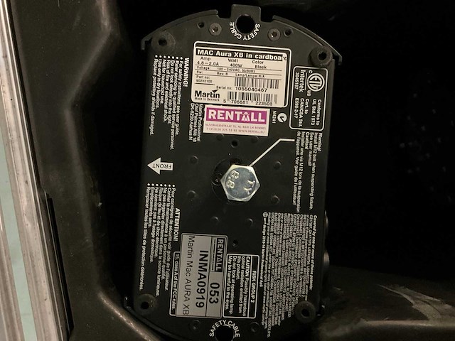 Martin aura xb led wash light in flightcase (4x) - afbeelding 2 van  10