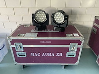 Martin aura xb led wash light in flightcase (4x)