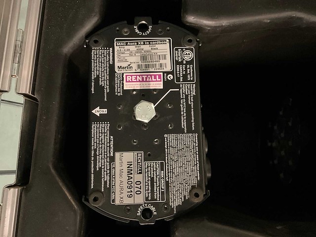 Martin aura xb led wash light in flightcase (4x) - afbeelding 9 van  10