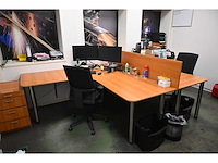 Martin cuybers duo-bureau met 2 bureaustoelen - afbeelding 5 van  7