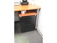 Martin cuybers duo-bureau met 2 bureaustoelen - afbeelding 3 van  7