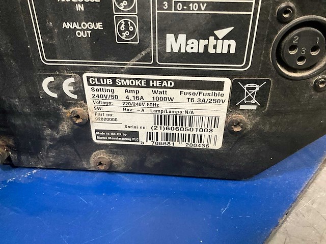 Martin jem zr25/magnum club rookmachine (2x) - afbeelding 6 van  12