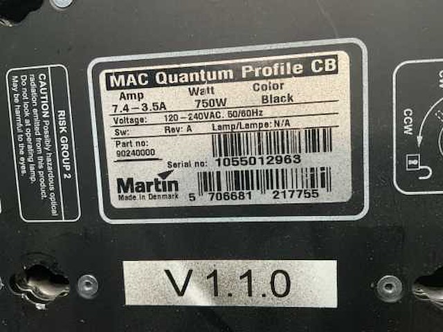 Martin mac quantum profile 282 led-moving head - afbeelding 6 van  6