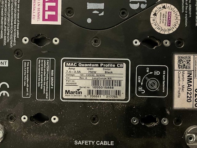 Martin mac quantum profile 282 led-moving head - afbeelding 6 van  6