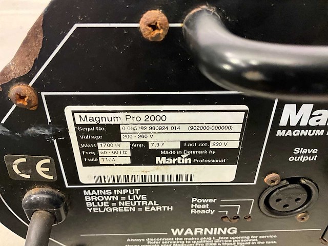 Martin magnum pro 2000 rookmachine - afbeelding 6 van  6