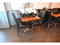 Martin meallet o.a. complete set restaurantmeubilair - 4 treinzitbanken - 24 restaurantstoelen en 14 restauranttafels - afbeelding 1 van  4