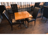 Martin meallet o.a. complete set restaurantmeubilair - 4 treinzitbanken - 24 restaurantstoelen en 14 restauranttafels - afbeelding 5 van  13