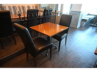 Martin meallet o.a. complete set restaurantmeubilair - 4 treinzitbanken - 24 restaurantstoelen en 14 restauranttafels - afbeelding 6 van  13